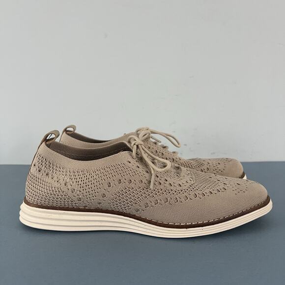 Cole Haan 2.ZeroGrand Stitchlite Rye Gold Wingtip Oxford Womens Sneakers - Picture 4 of 10